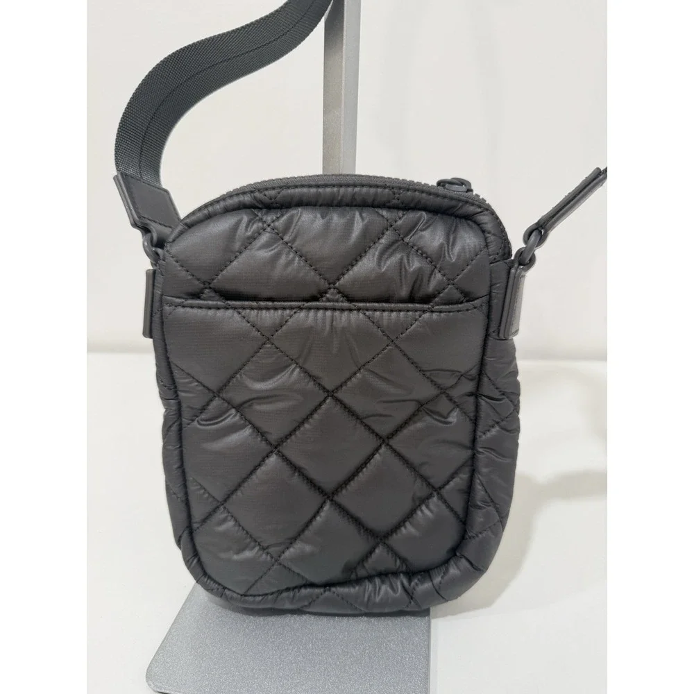 QUINCE TRANSIT QUILTED PHONE CROSSBODY Shoulder HANDBAG PURSE Charcoal
